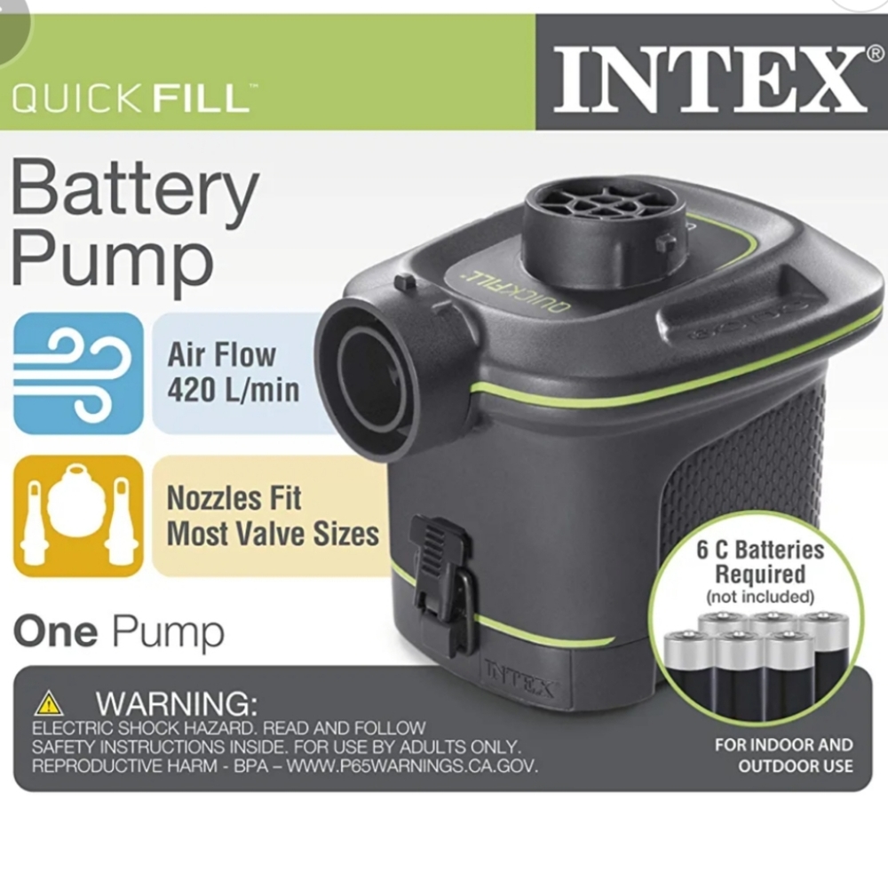 Intex quick- fill air battery pump.